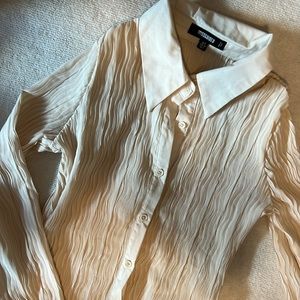 Missguided Crinkle Button-up Shirt